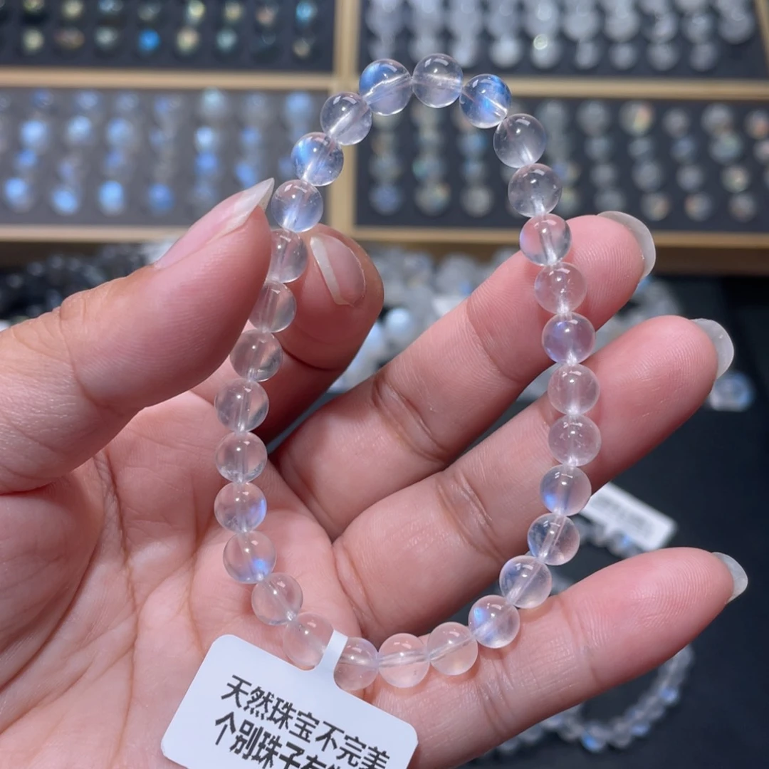 手链未镶嵌长石王***?蓝月光手链6mm+