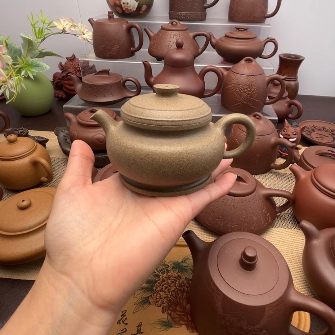 茶壶紫砂青降坡颂金150cc