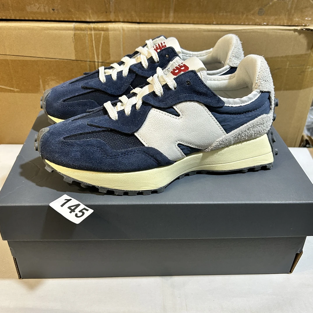 38.5码-New Balance NB 327复古耐磨透气休闲鞋 蓝白色
