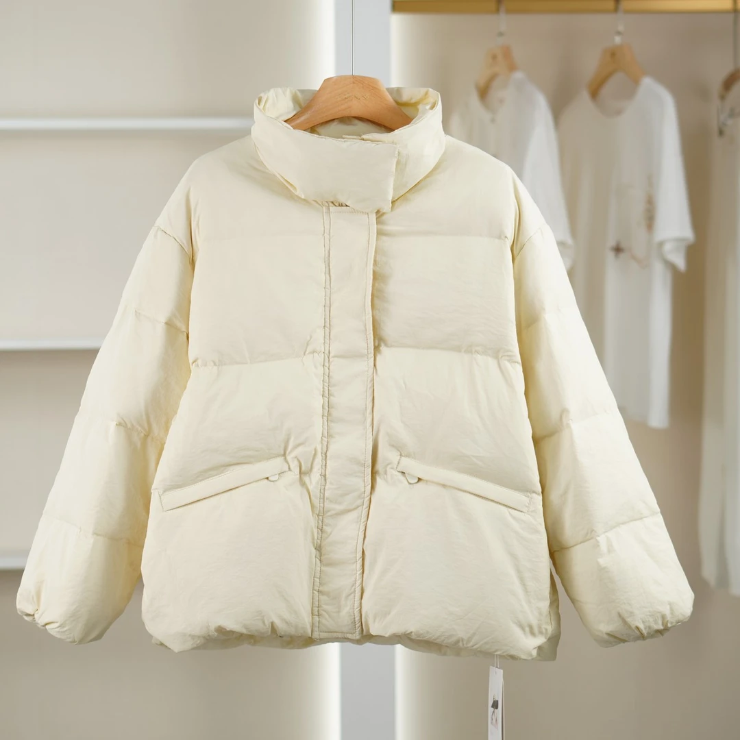 【麦笛•品牌新款】5081906 短款立领保暖羽绒服冬季女装专柜撤柜