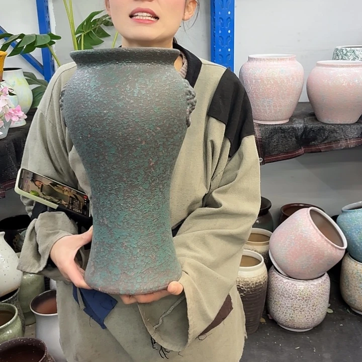 18×40 -粗陶花盆有孔-买买买