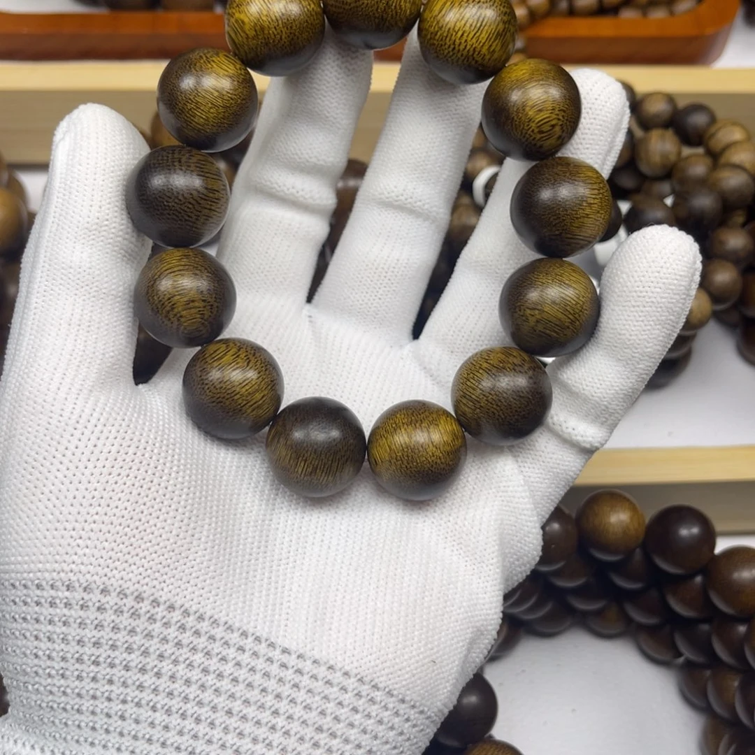 春***冬沉香手串越南芽庄白棋楠1.8