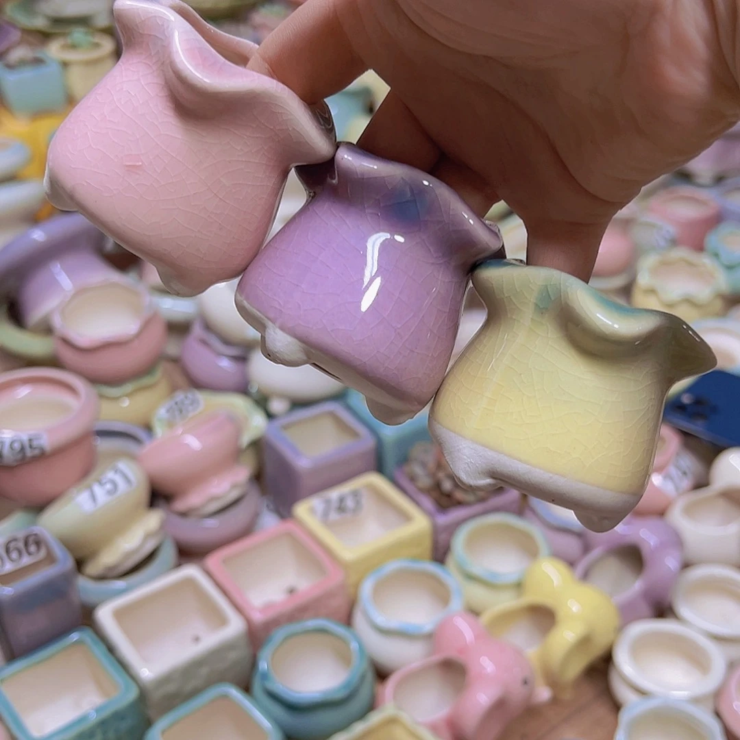 陶瓷花盆当场满12包邮