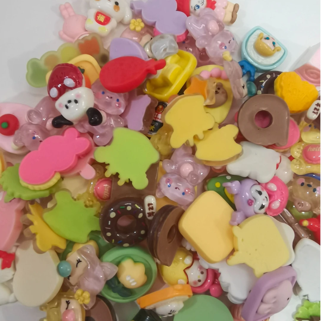 100个混款树脂贴片DIY