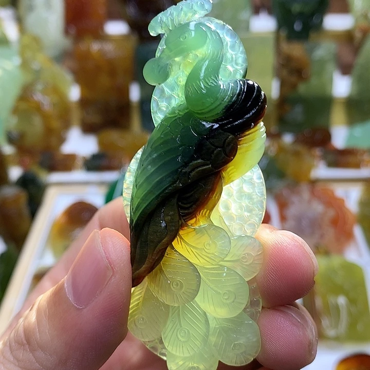 蛇纹石玉未镶嵌珠宝半成品