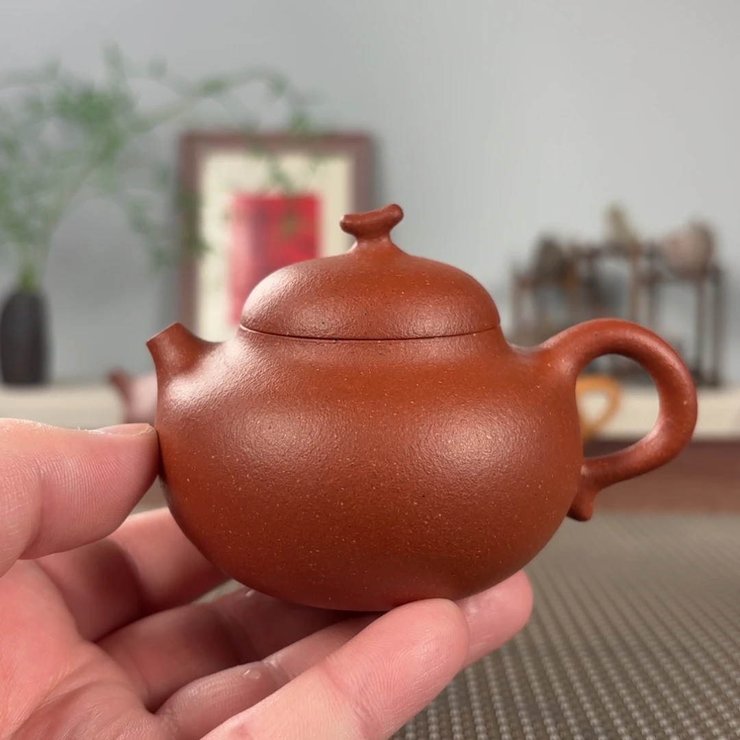 清***痕紫砂茶壶黄龙山原矿紫砂壶