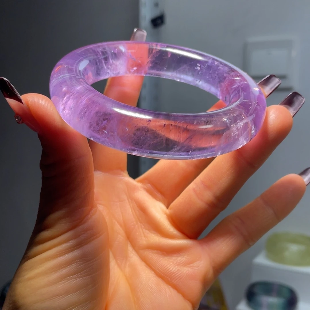 水晶手镯59.5圈口30号未镶嵌