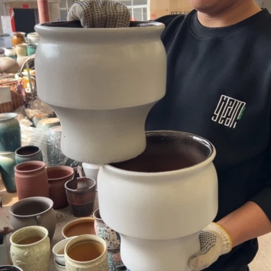 紫砂花盆高20口19.5————