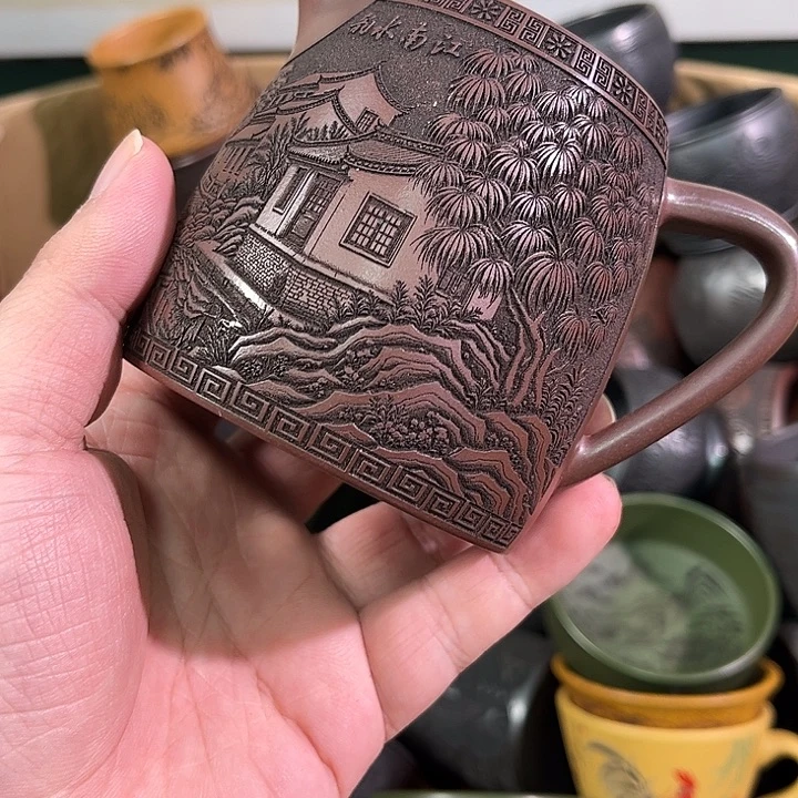 茶杯紫砂全手工紫砂主人杯