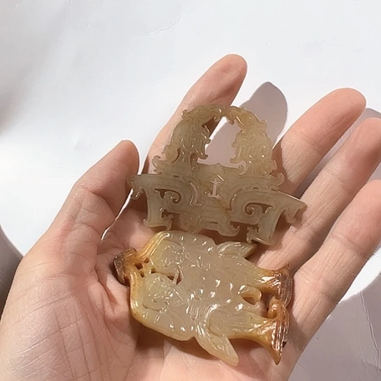 和田玉（糖玉）挂件未镶嵌皖*韵