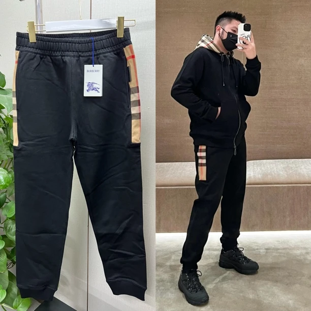 未使用 BURBERRY/博柏利 男款休闲运动长裤卫裤59066巴宝莉6300