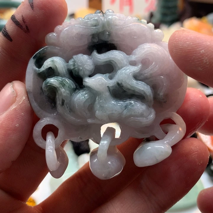 翡翠未镶嵌颈饰保真天然a货翡翠