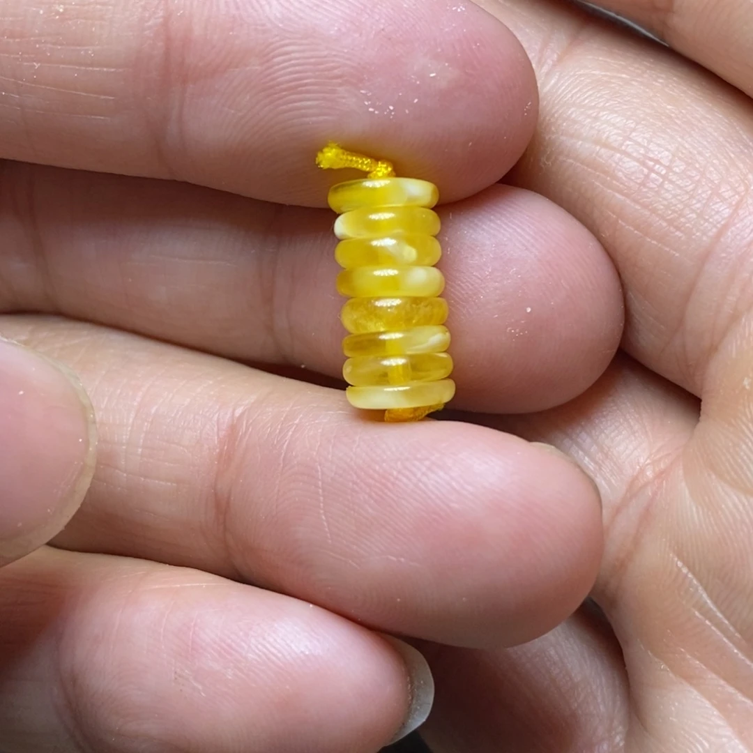 琥珀裸石未镶嵌蜜蜡隔片