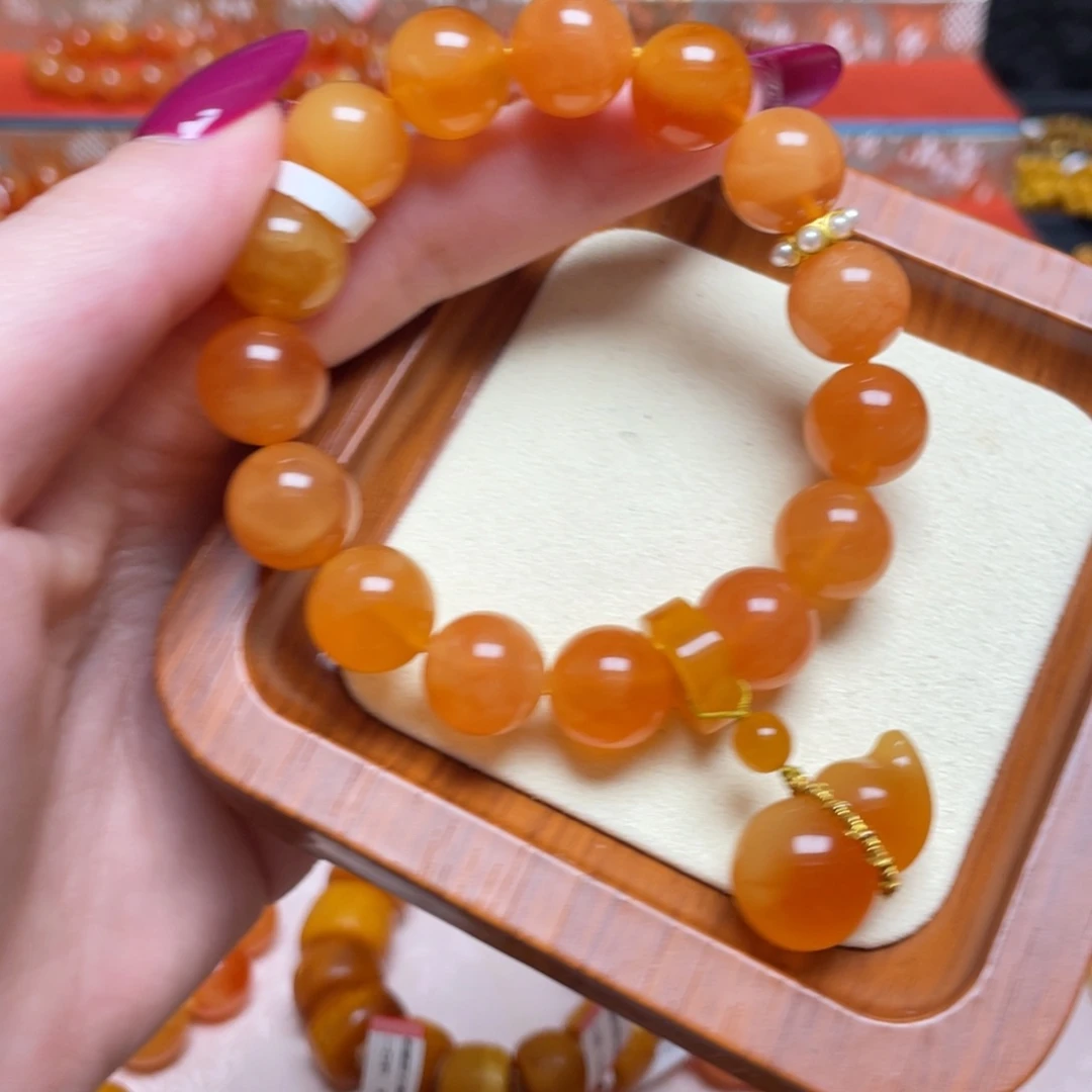 蜜蜡未镶嵌手链手串