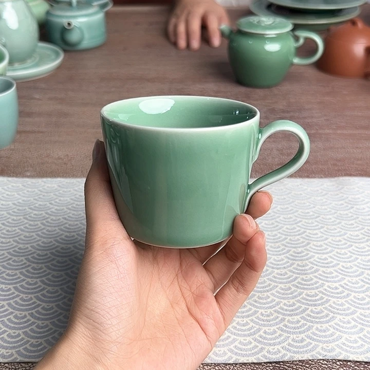 龙泉云间青瓷小米茶器