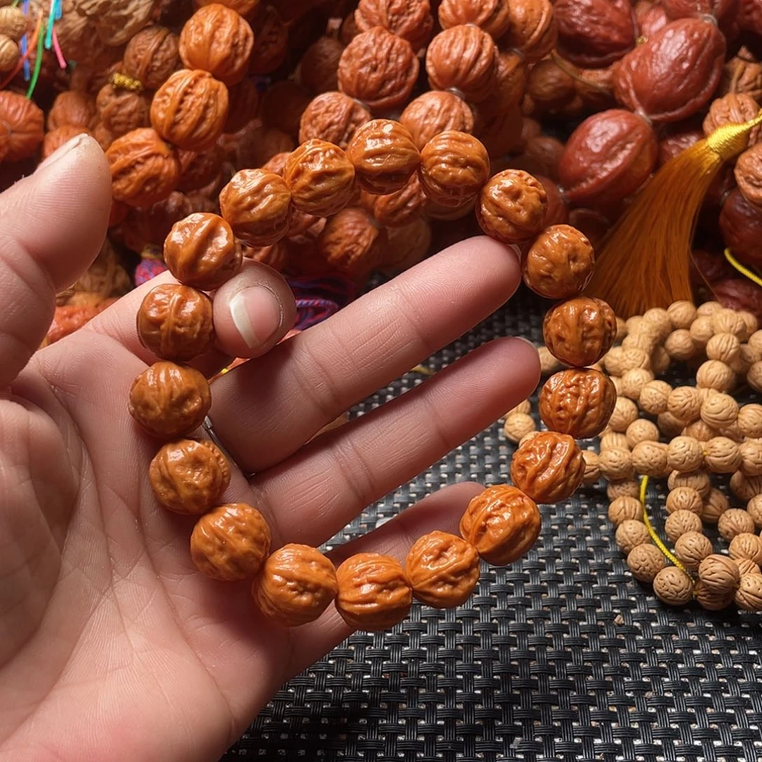 新***农手串文玩核桃赤龙