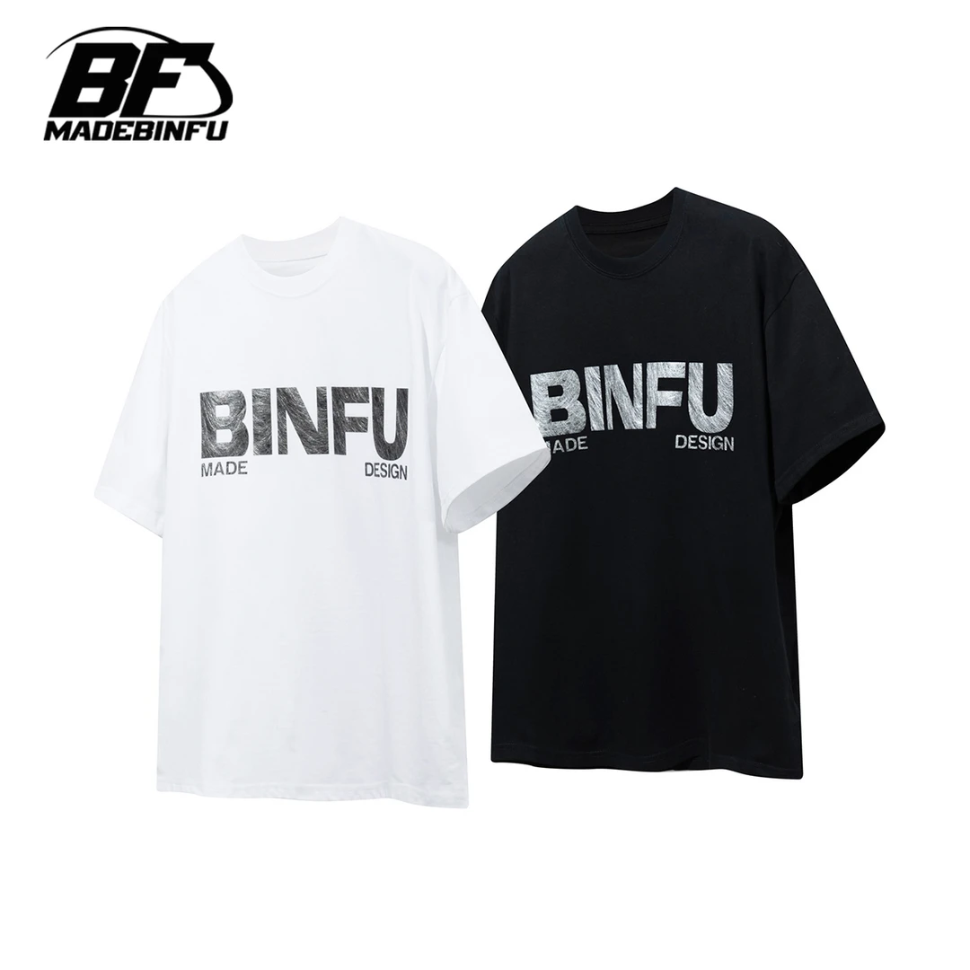 BINFU2025年春季新款男女同款短袖T恤