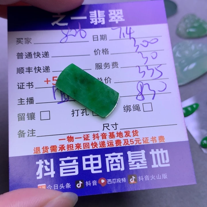 翡翠未镶嵌颈饰用***6