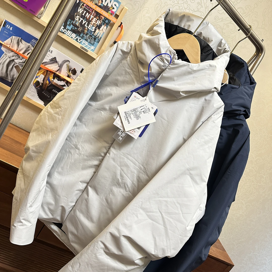 高端商务户外 防风防水 轻量化 男士连帽羽绒服