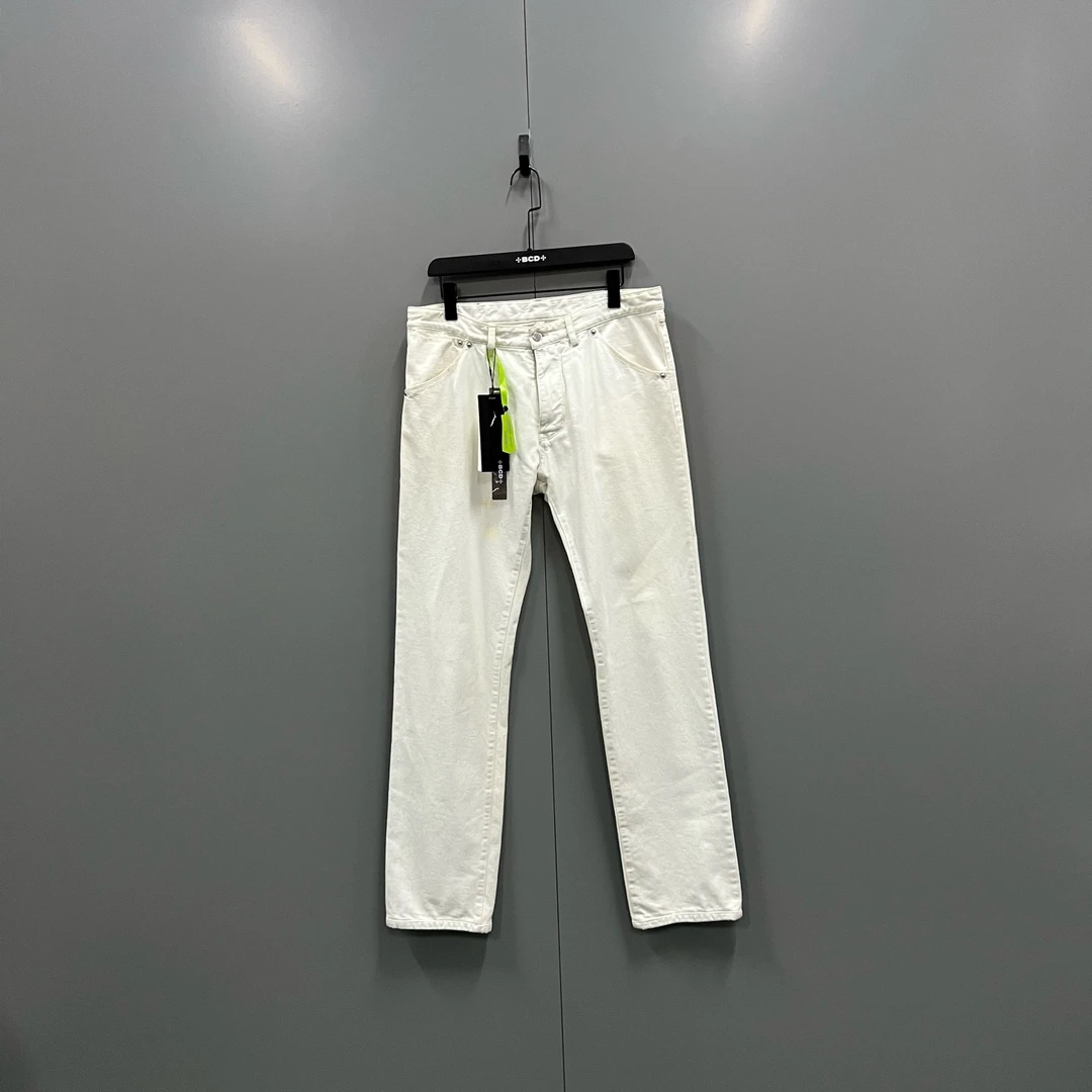 99新 LouisVuitton/路易威登 j1 白色牛仔长裤 44码/607632