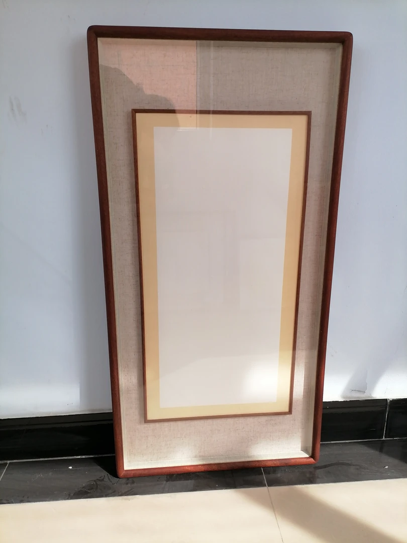 外90*45内65*33沙比利乌檀木榫卯立体框中框装裱画框