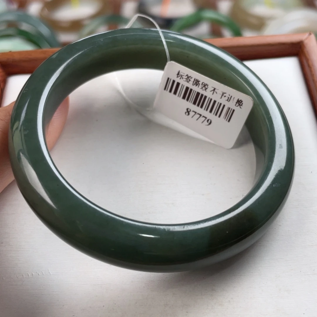 【闪购商品】和田玉手镯未镶嵌51.4 21