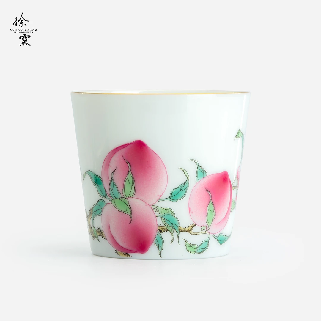 【徐窑】四桃快乐杯 | 周大乐优选 | 景德镇茶具