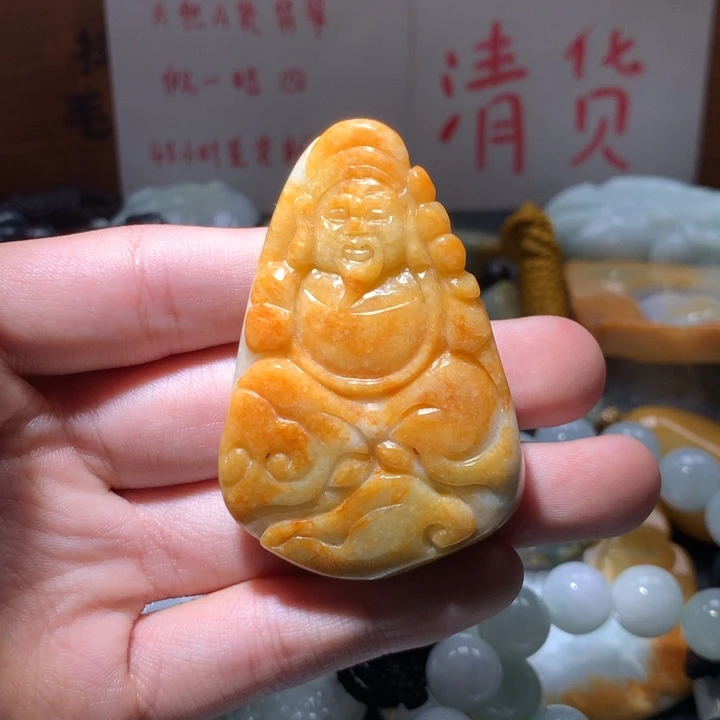 翡翠未镶嵌颈饰保真天然a货翡翠