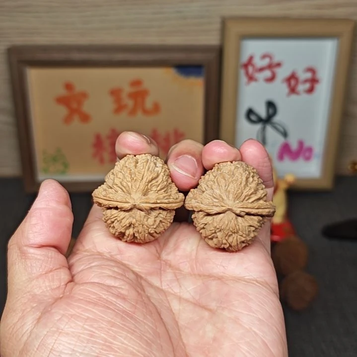 把件文玩核桃全品白狮子