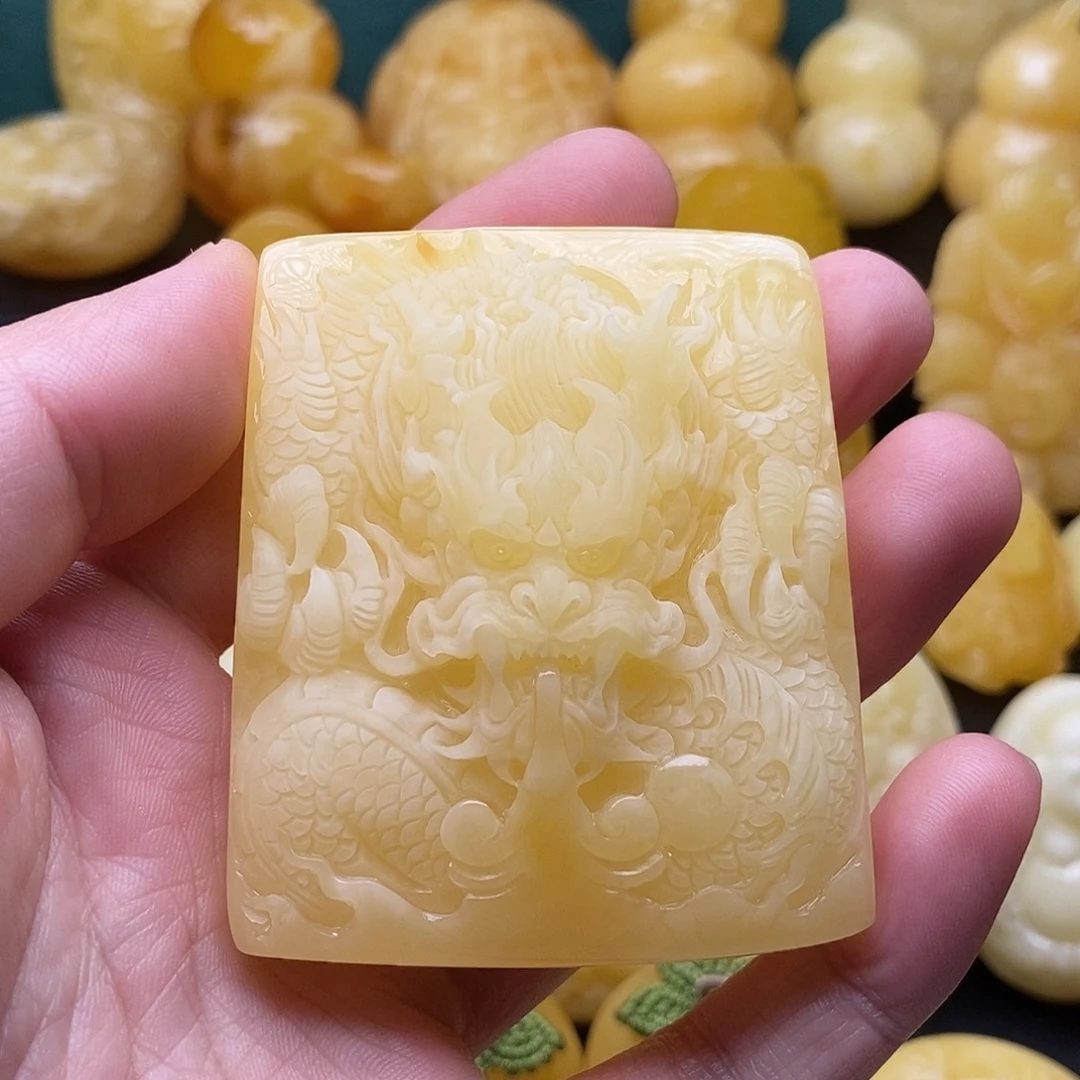 琥珀颈饰未镶嵌琥珀蜜蜡吊坠