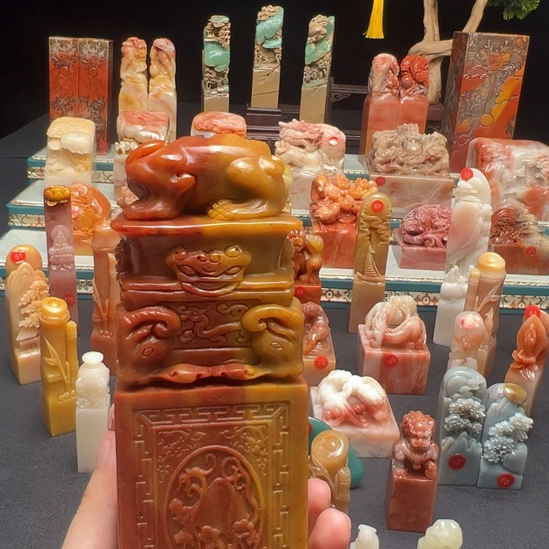寿山石印石?***?手工制作