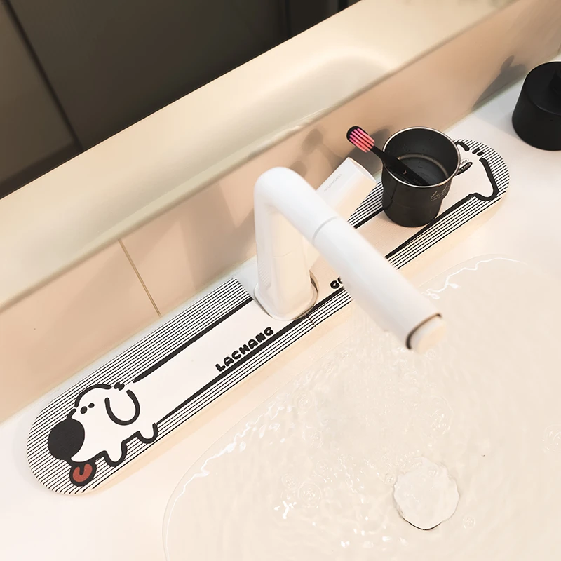 家用水龙头吸水垫速干防滑卫生间洗手台防溅垫硬硅藻泥