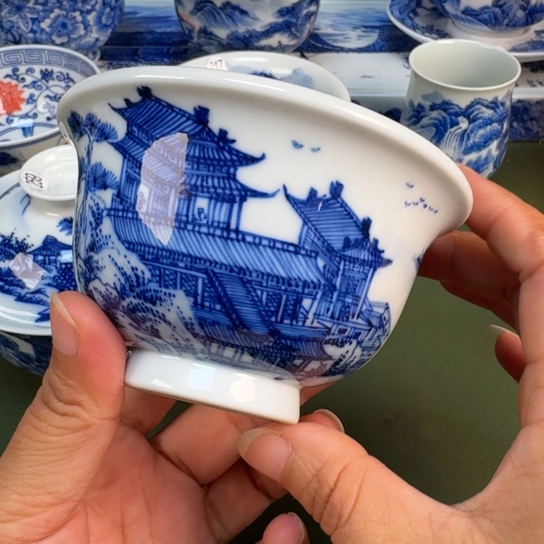 景德镇纯手绘茶具圆圆227