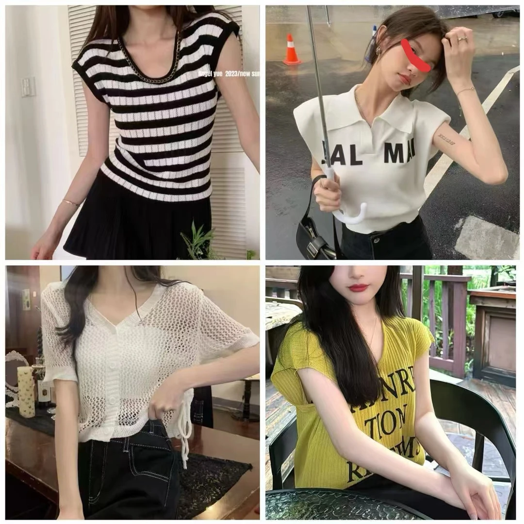 【7.14-新】编号款100-200号甜辣高腰修身短款小个子显瘦上衣