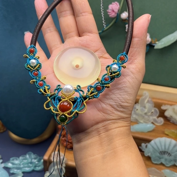 悟***空蛇纹石玉合金吊坠