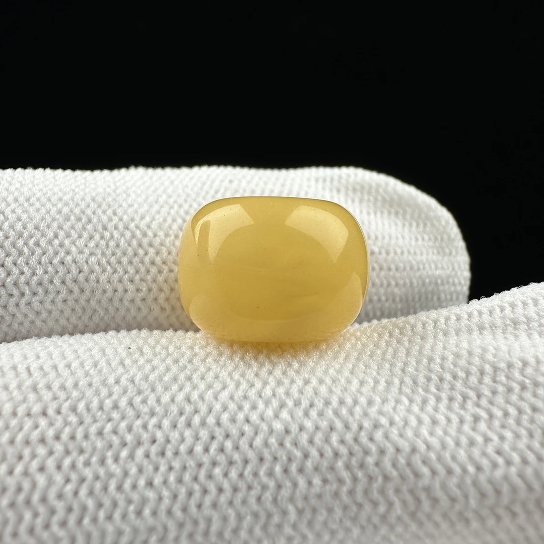 B9089【微瑕】天然原矿蜜蜡 墩子13.3*9.4mm支持复检假一罚十