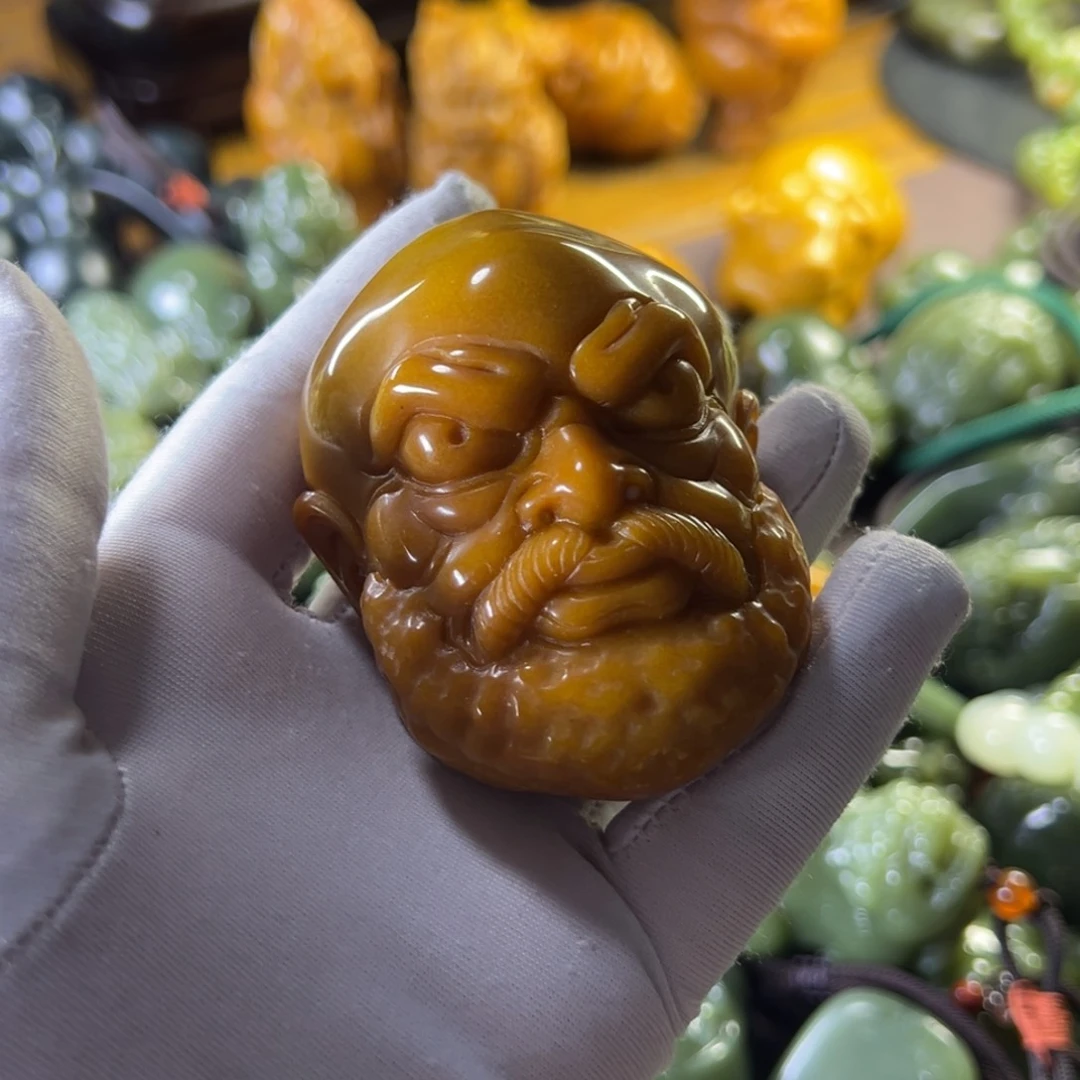 岫岩老玉（透闪石质玉）未镶嵌挂件黑****