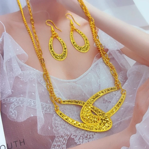 铜合金项链 饰品项链链条百搭时尚欧美金色锁骨链精美素款女士