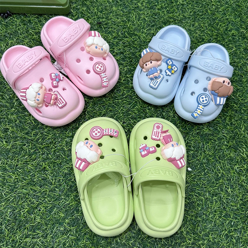 2025夏季轻便舒适防滑儿童拖鞋时尚百搭包头凉鞋子