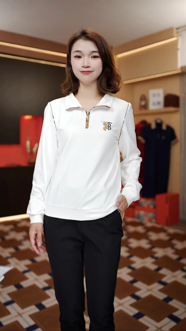 【梵妮莎】25秋季新款休闲运动卫衣外套气质设计师立领女士宽松上衣