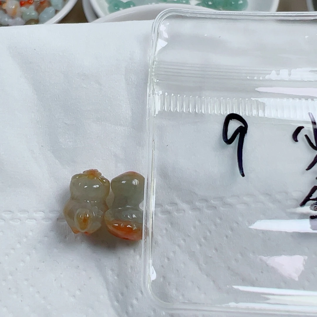 祺***鑫翡翠散珠9号链接，A货翡翠