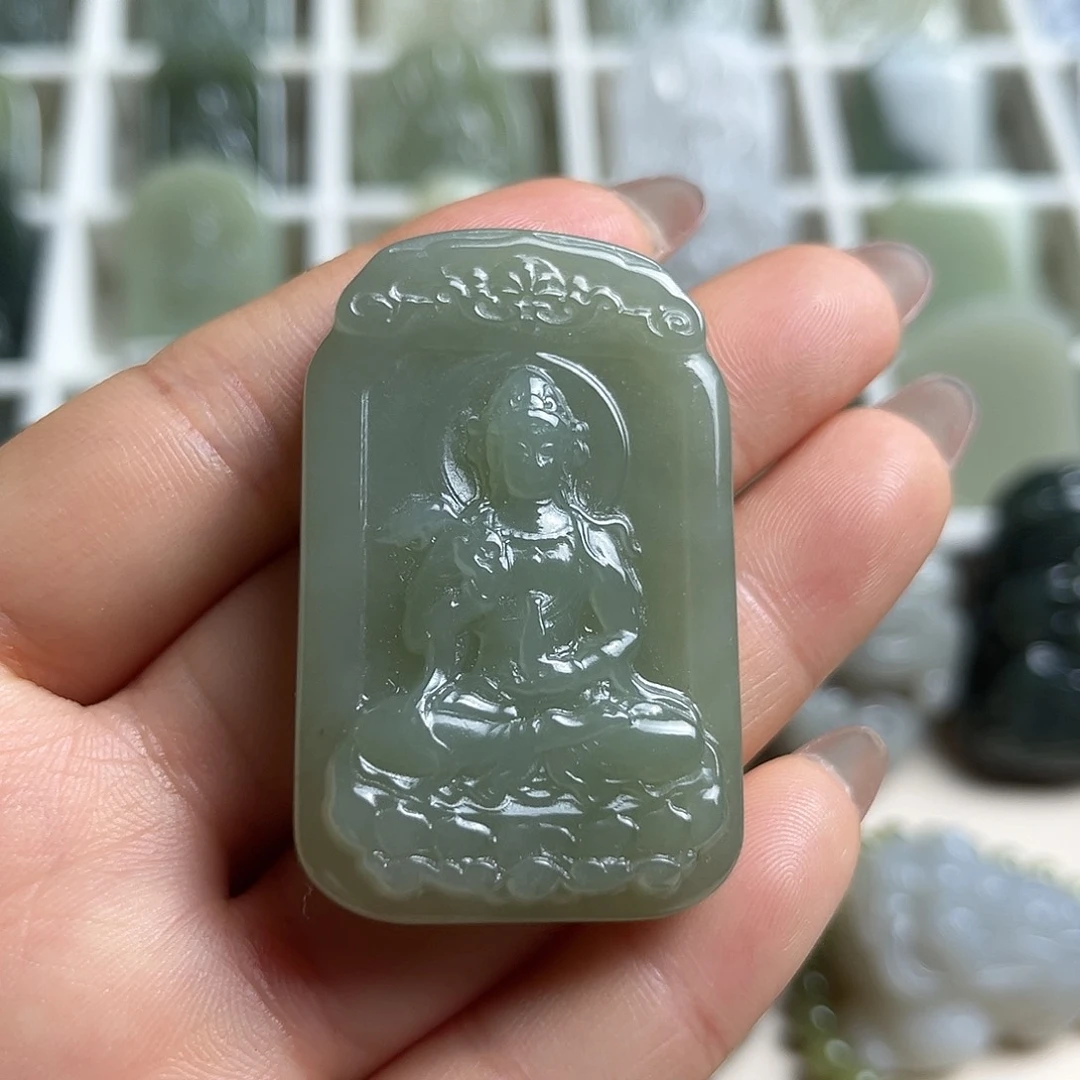 和田玉未镶嵌挂件