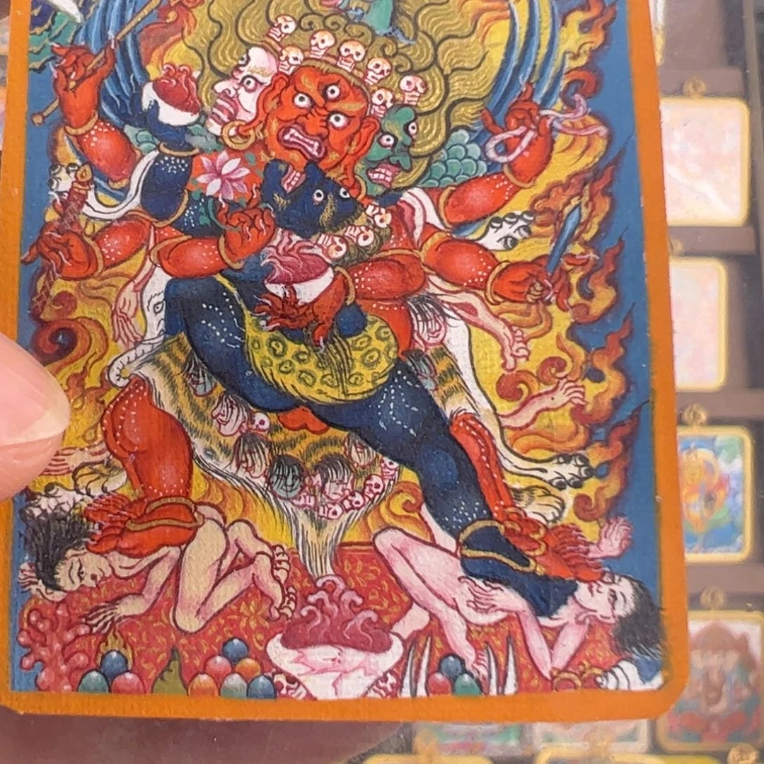 铁***蛋吊坠马头明王唐卡