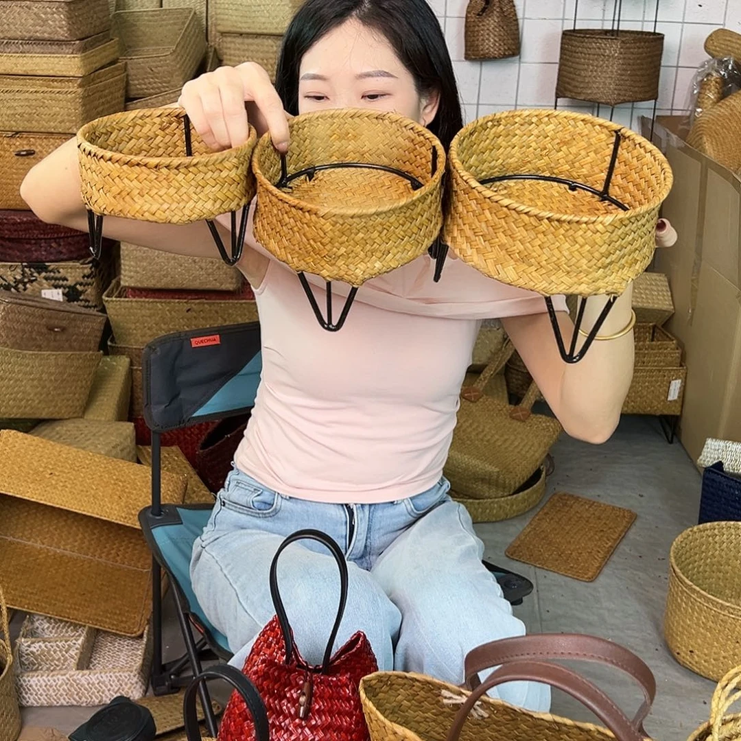 草编草编包/草编收纳盒微瑕疵