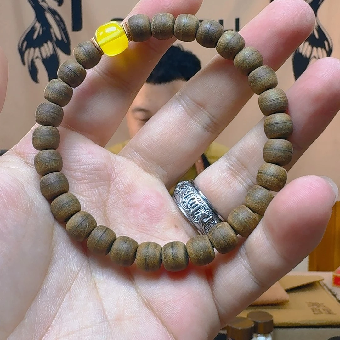 海***航椰蒂手串8x7原皮椰蒂+ML