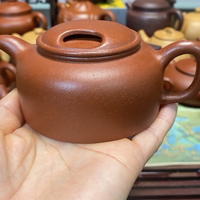 【闪购商品】紫砂茶壶红降坡半手工