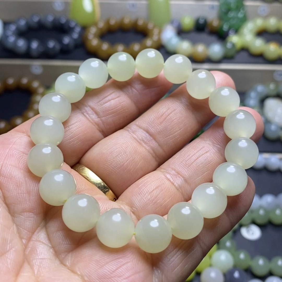 和田玉手串未镶嵌