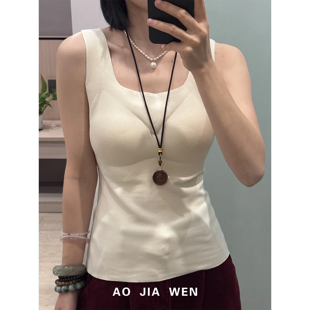 【佳文定制】2104磨毛保暖一体杯美背