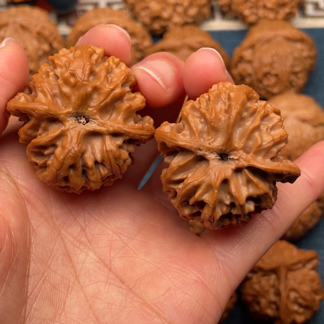 文玩核桃把件39全品毕业十字金钱底球苹果