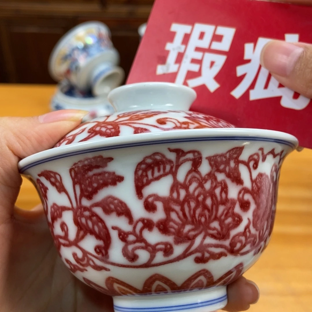 手绘现代茶具非古董